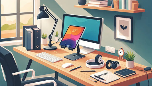 Enhancing Your Home Office Setup with an Adjustable Height Tablet Holder